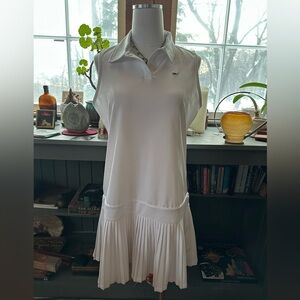 Vineyard Vines Performance White Accordion Pleated Tennis Dress. M